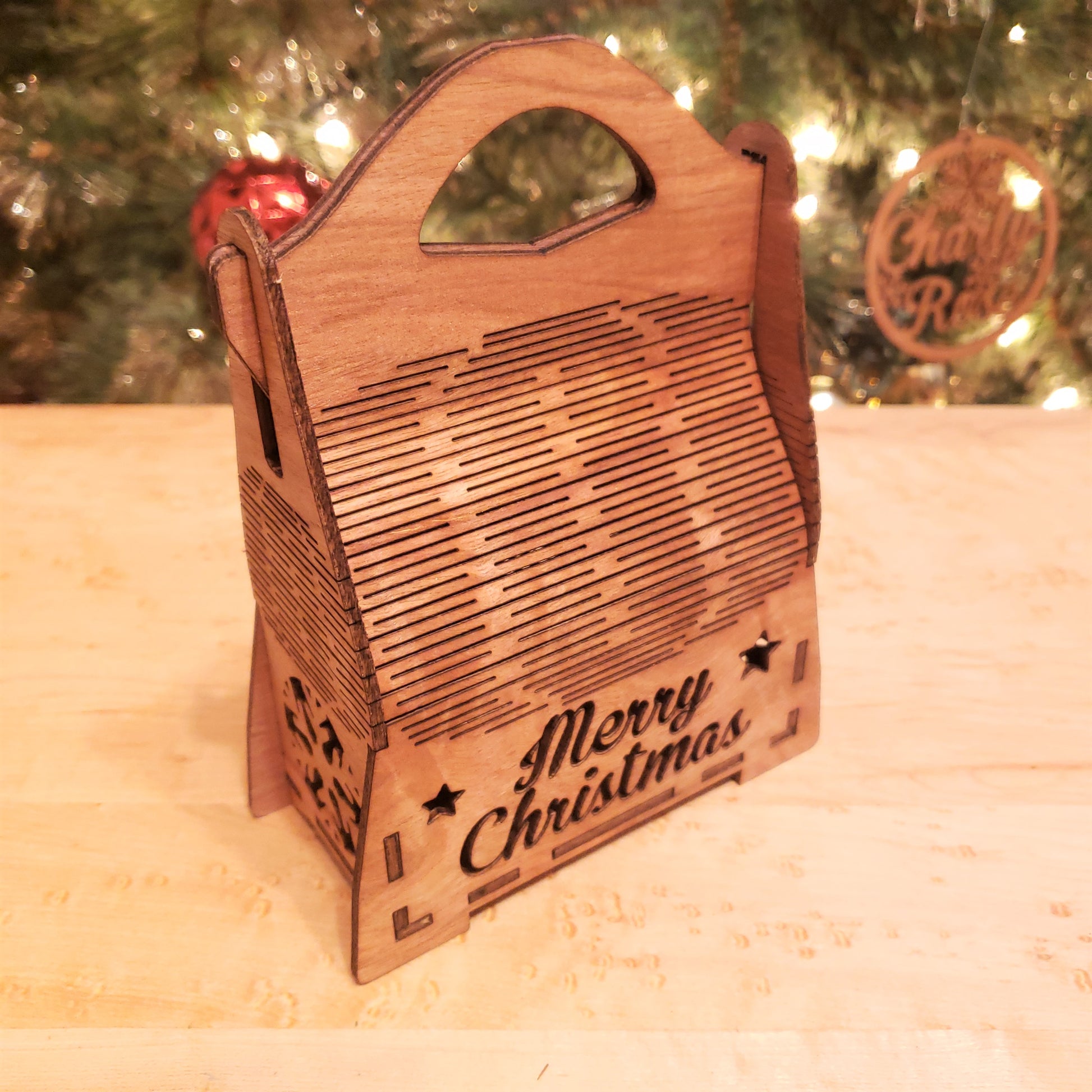 Christmas Wooden Bags